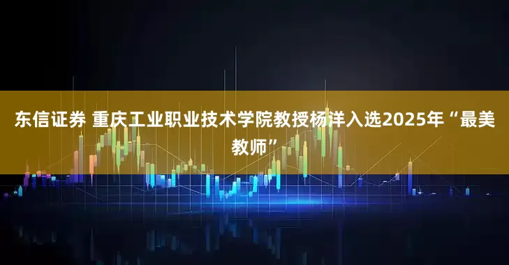东信证券 重庆工业职业技术学院教授杨洋入选2025年“最美教师”