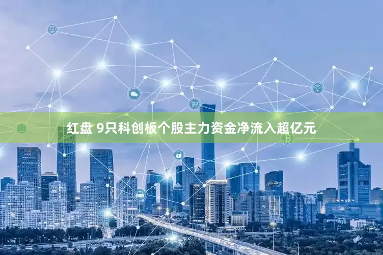 红盘 9只科创板个股主力资金净流入超亿元