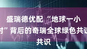 盛瑞德优配 “地球一小时”背后的奇瑞全球绿色共识